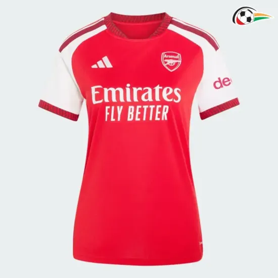 Camisa Titular Versão Feminina Arsenal 2026/2027 Vermelho/Branco