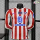 Camisa Titular Versão Jogador Atlético de Madrid 2025/2026 Branco/Vermelho Manga Longa