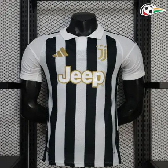 Camisa Titular Versão Jogador Juventus 2026/2027 Preto/Branco