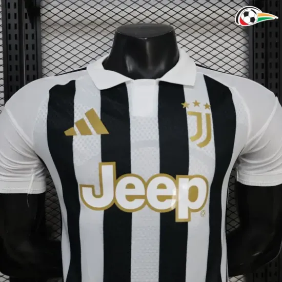 Camisa Titular Versão Jogador Juventus 2026/2027 Preto/Branco