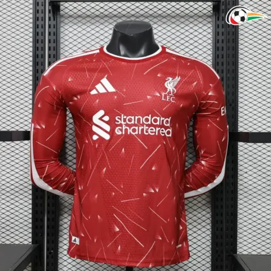 Camisa Titular Versão Jogador Liverpool 2026/2027 Vermelho Manga Longa