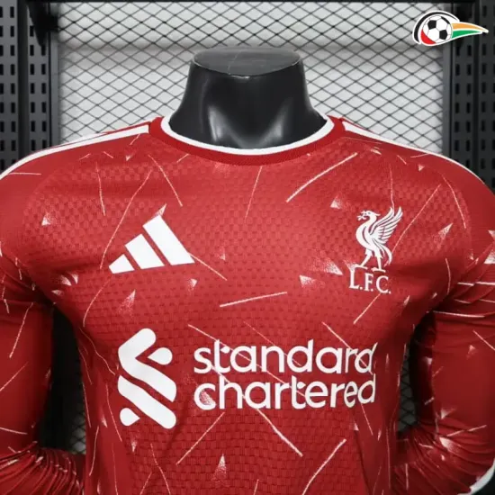 Camisa Titular Versão Jogador Liverpool 2026/2027 Vermelho Manga Longa