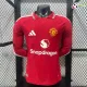 Camisa Titular Versão Jogador Manchester United 2026/2027 Vermelho Manga Longa