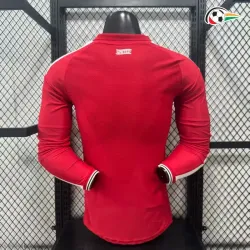 Camisa Titular Versão Jogador Manchester United 2026/2027 Vermelho Manga Longa
