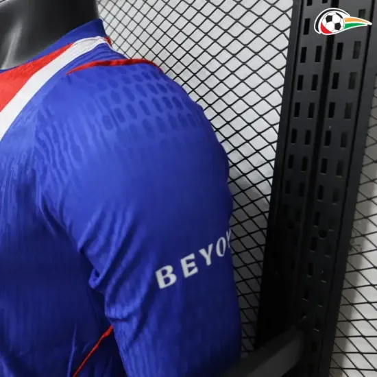 Camisa Titular Versão Jogador PSG 2026/2027 Azul/Vermelho Manga Longa