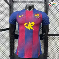 Camisa Versão Jogador Barcelona x Olivia Rodrigo 2025/2026 Azul/Vermelho