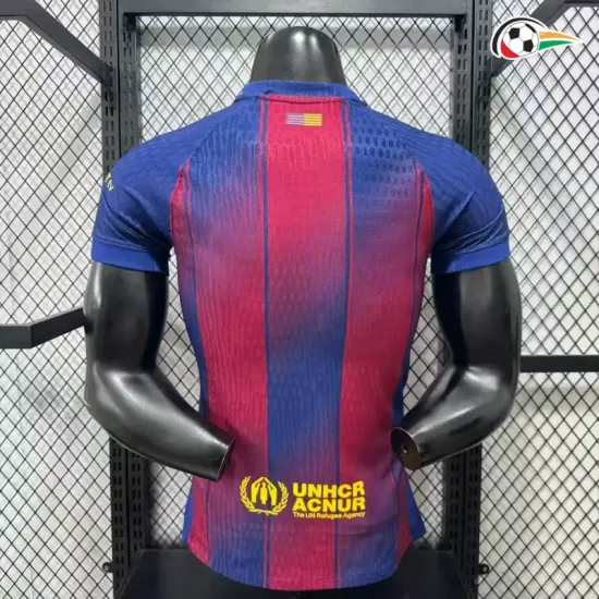 Camisa Versão Jogador Barcelona x Olivia Rodrigo 2025/2026 Azul/Vermelho