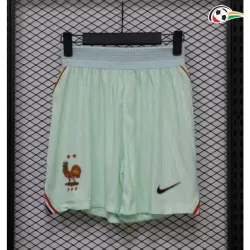Shorts de Futebol Reserva Versão Jogador Francia Copa do Mundo 2026 Verde Menta