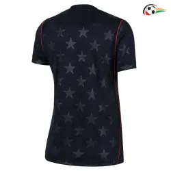 Camisa Reserva Versão Feminina EE.UU Copa do Mundo 2026 Preto Obsidiana