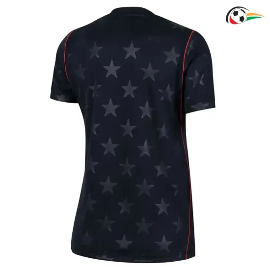 Camisa Reserva Versão Feminina EE.UU Copa do Mundo 2026 Preto Obsidiana