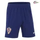 Shorts de Futebol Reserva Croacia Copa do Mundo 2026 Azul