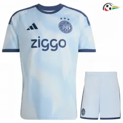 Camisa Alternativa Infantil Ajax 2026/2027 Azul Claro