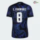 Camisa Reserva E.Fernández 8 Argentina Copa do Mundo 2026 Azul com FIFA2022