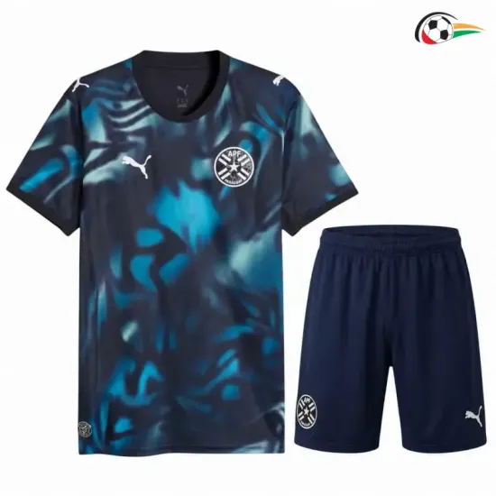 Camisa Reserva Infantil Paraguay Copa do Mundo 2026 Azul
