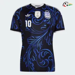 Camisa Reserva Messi 10 Argentina Copa do Mundo 2026 Azul com FIFA2022