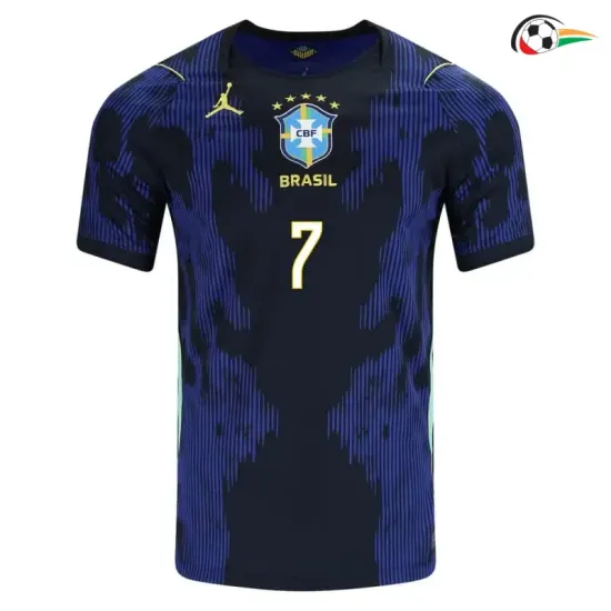 Camisa Reserva VINI JR. 7 Brasil Copa do Mundo 2026 Azul