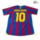 Camisa Retrô Titular RONALDINHO 10 Barcelona 2005/2006 Vermelho/Azul