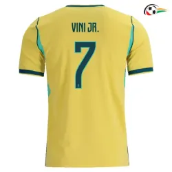 Camisa Titular VINI JR. 7 Brasil Copa do Mundo 2026 Amarelo