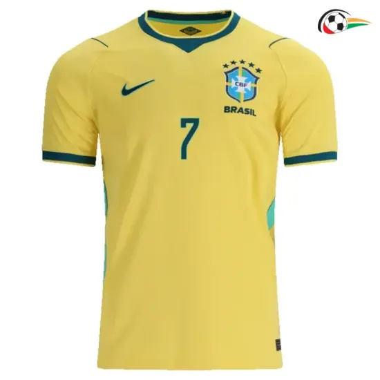 Camisa Titular VINI JR. 7 Brasil Copa do Mundo 2026 Amarelo