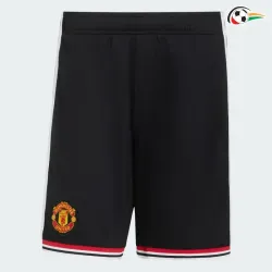 Shorts de Futebol Titular Manchester United 2026/2027 Preto