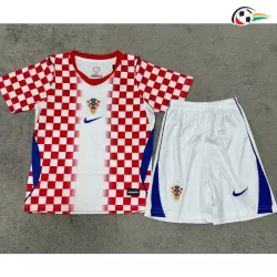 Camisa Titular Infantil Croacia Copa do Mundo 2026 Vermelho/Branco