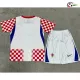 Camisa Titular Infantil Croacia Copa do Mundo 2026 Vermelho/Branco
