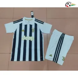 Camisa Titular Infantil Juventus 2026/2027 Preto/Branco