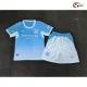 Camisa Titular Infantil Manchester City 2026/2027 Azul/Branco