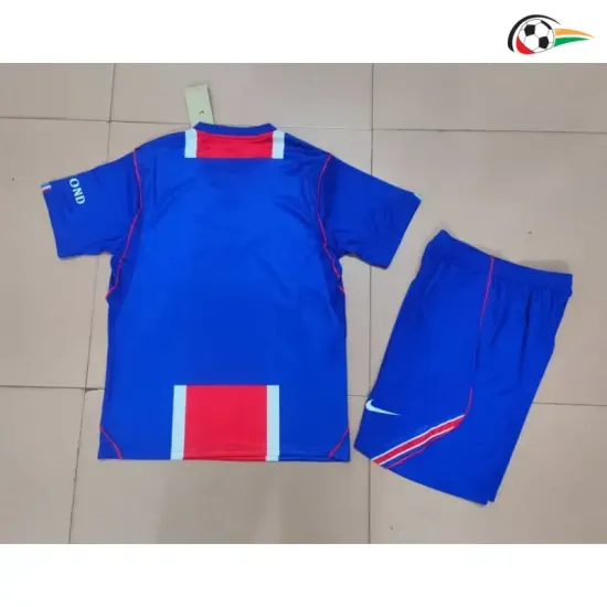 Camisa Titular Infantil PSG 2026/2027 Azul/Vermelho