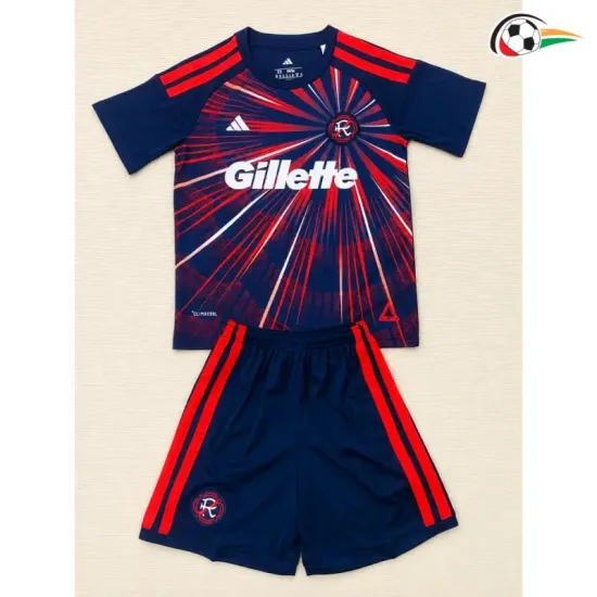 Camisa Titular Infantil Nueva Inglaterra Revolución 2026/2027 Azul Marinho/Vermelho
