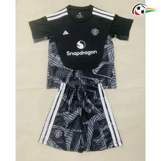 Camisa de Goleiro Titular Infantil Manchester United 2026/2027 Preto