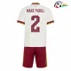 Camisa Reserva Infantil Marc Pubill 2 España Copa do Mundo 2026 Branco/Vermelho