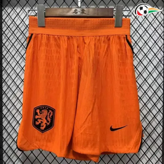 Shorts de Futebol Reserva Versão Jogador Holanda Copa do Mundo 2026 Laranja