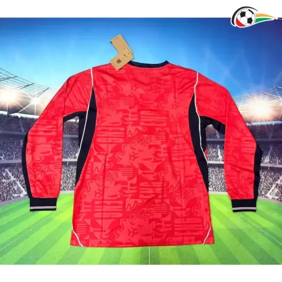 Camisa Reserva Inglaterra Copa do Mundo 2026 Vermelho Manga Longa