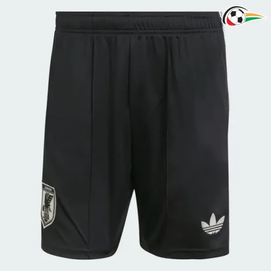 Shorts de Futebol Reserva Japón Copa do Mundo 2026 Preto