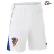 Shorts de Futebol Titular Croacia Copa do Mundo 2026 Branco