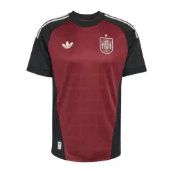 Camisa de Goleiro Reserva España Copa do Mundo 2026 Vermelho/Preto