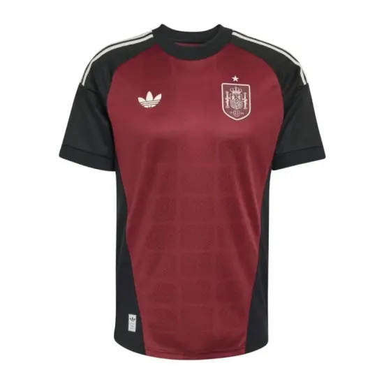 Camisa de Goleiro Reserva España Copa do Mundo 2026 Vermelho/Preto
