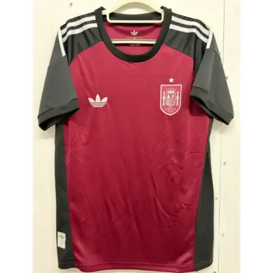 Camisa de Goleiro Reserva España Copa do Mundo 2026 Vermelho/Preto