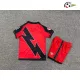 Camisa Rayo Vallecano Reserva 2025/26 Infantil com Patch da La Liga Vermelho/Preto
