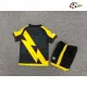Camisa Rayo Vallecano Third 2025/26 Infantil com Patch da La Liga Preto