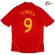 Camisola TORRES 9 España Replicas Titular 2008 Retro Vermelho