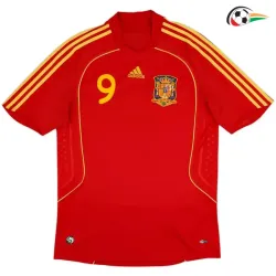 Camisola TORRES 9 España Replicas Titular 2008 Retro Vermelho