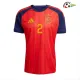 Camisa Titular Marc Pubill 2 España Copa do Mundo 2026 Vermelho/Azul