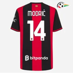 Camisa Titular MODRIĆ 14 AC Milan 2026/2027 Vermelho/Preto