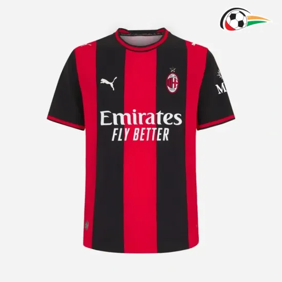 Camisa Titular MODRIĆ 14 AC Milan 2026/2027 Vermelho/Preto