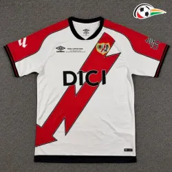 Camisa Titular Rayo Vallecano 2025/2026 Final da UEFA Conference League com Patch da La Liga