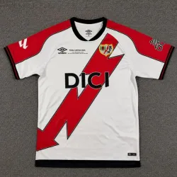 Camisa Titular Rayo Vallecano 2025/2026 Final da UEFA Conference League com Patch da La Liga