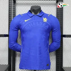 Camisa Titular Versão Jogador Chelsea 2026/2027 Azul Manga Longa