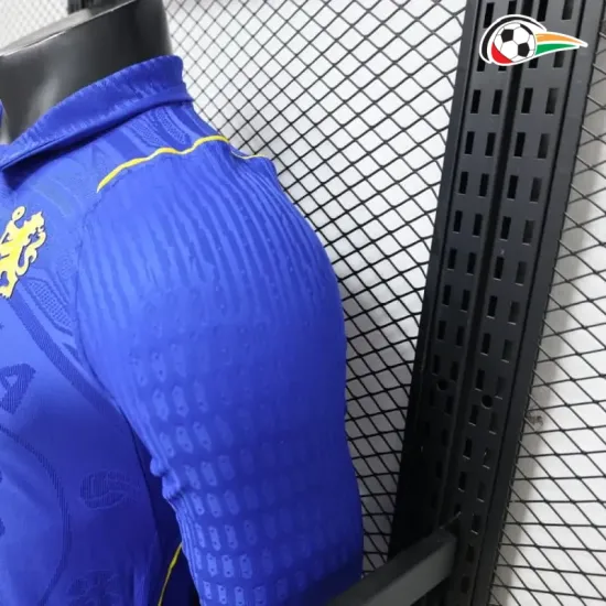 Camisa Titular Versão Jogador Chelsea 2026/2027 Azul Manga Longa